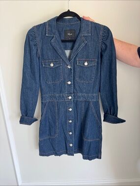 Rails Dark Blue Denim Button-Front Jacket